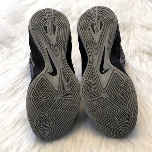 Nike Hyperdunk Black Camo and Blue Basketball Sneakers - Picture 7 of 9